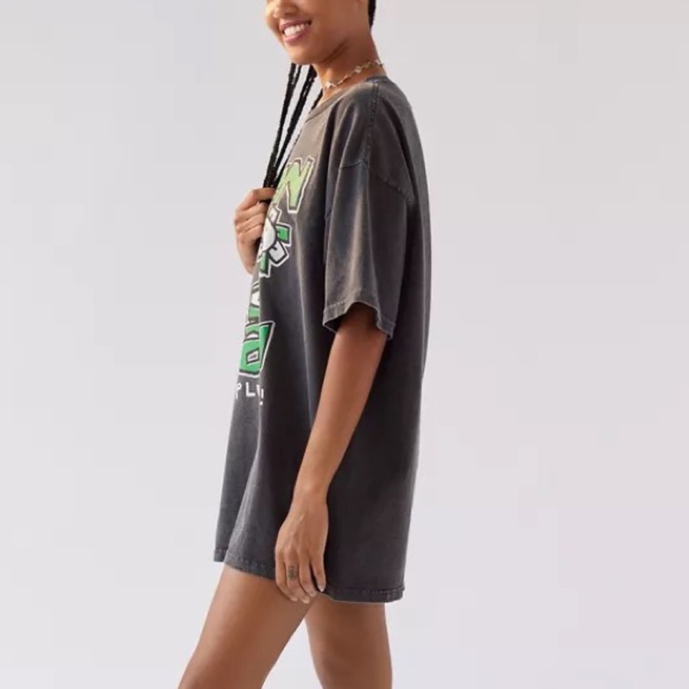 Green Day Oversized T shirt Dress - Picture 5 of 5